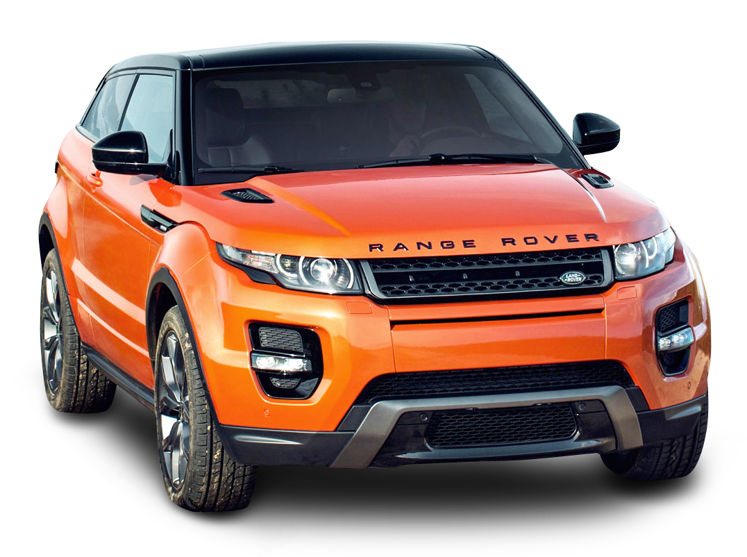 Orange Range Rover SUV